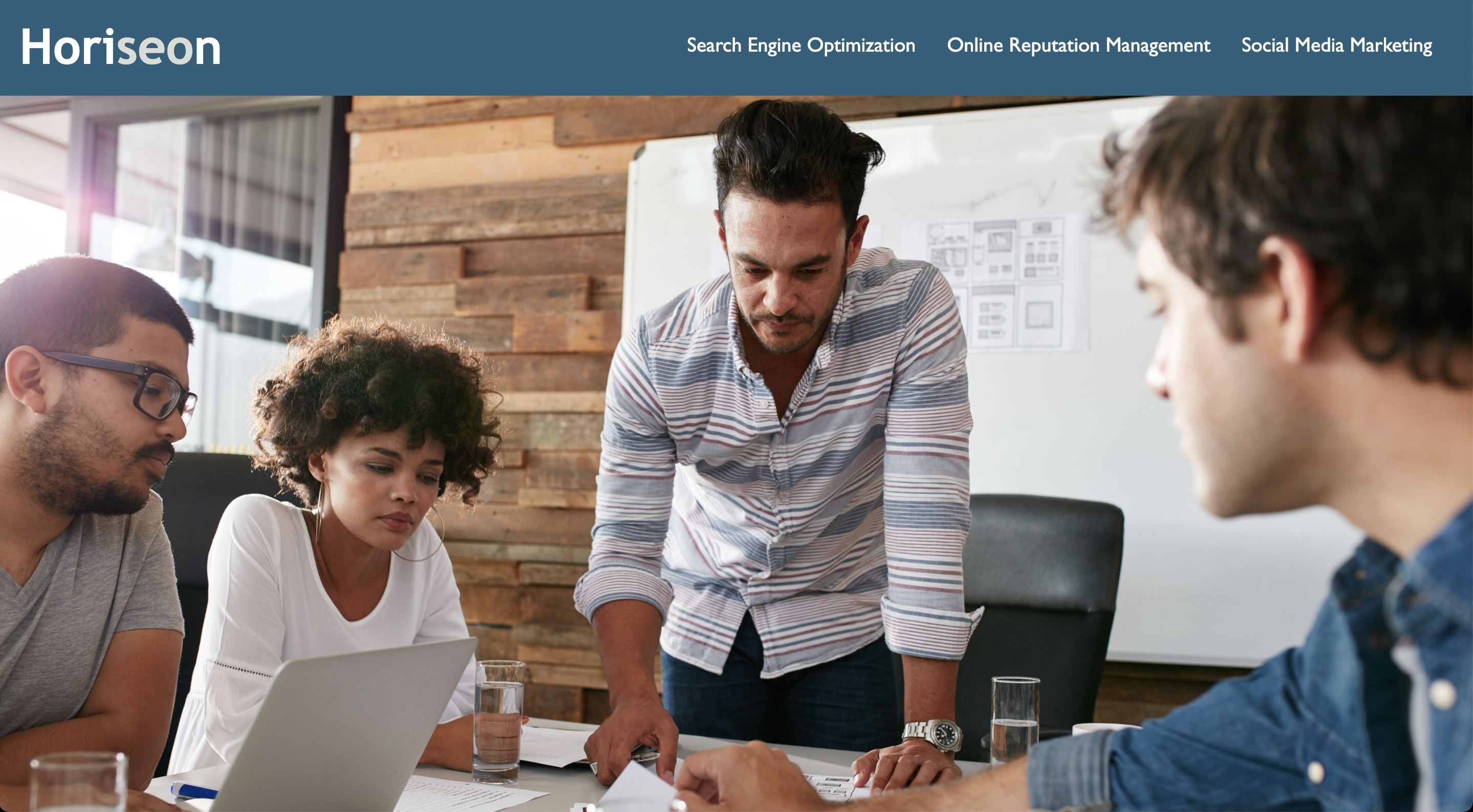 This is a preview of Horiseon's landing page.